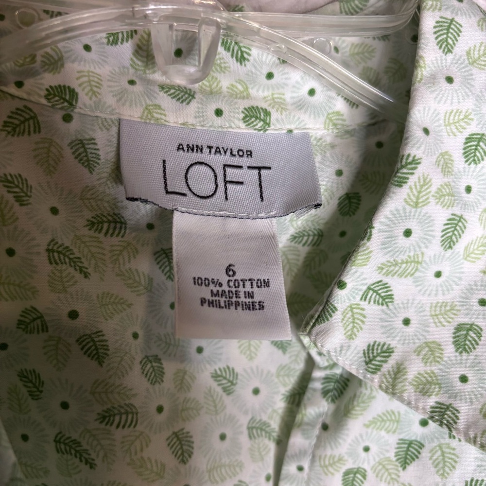 LOFT Cream Sleeveless Wrap Blouse - Picture 2 of 6